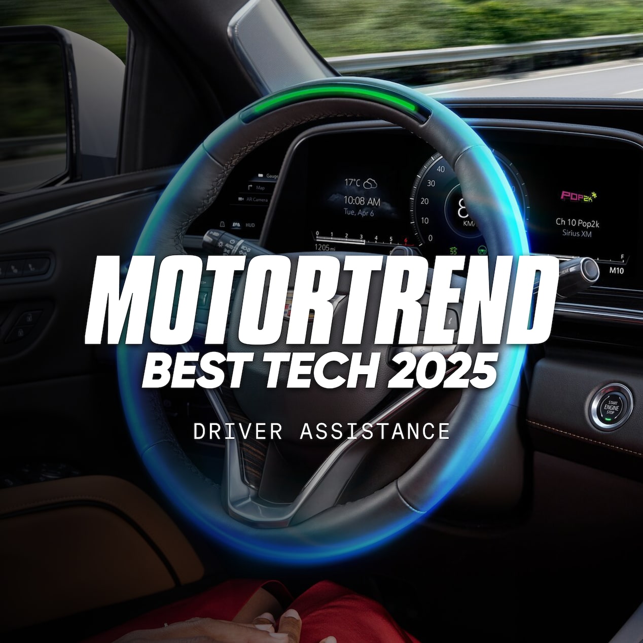 Chevrolet on Super Cruise featuring the steering wheel.