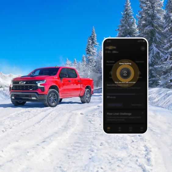 Access your vehicle remotely with OnStar's vehicle mobile app.