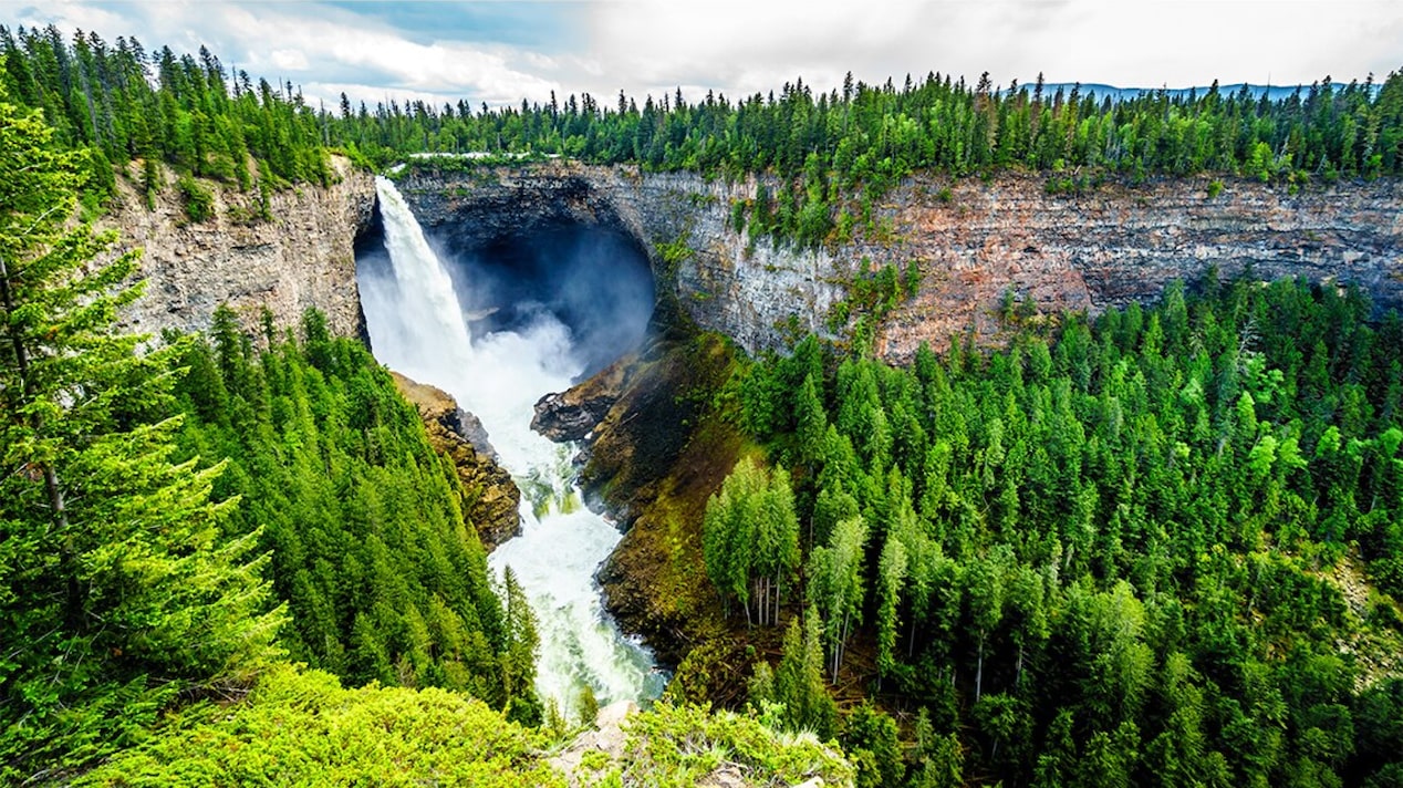 Visit a scenic waterfall with OnStar.