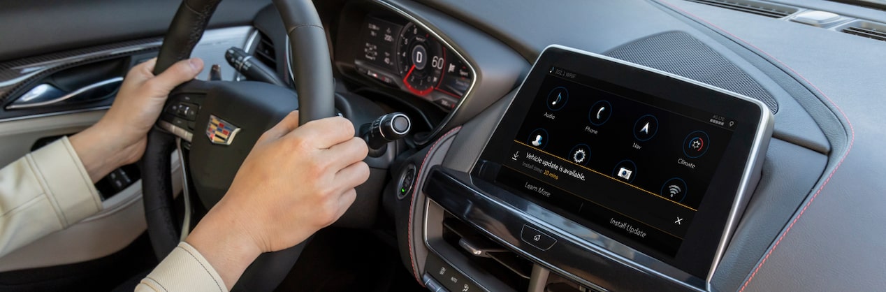 Some OnStar features can be accessed through the vehicle's infotainment screen.